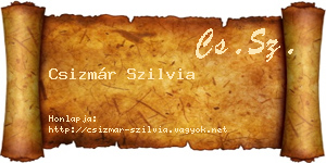 Csizmár Szilvia névjegykártya